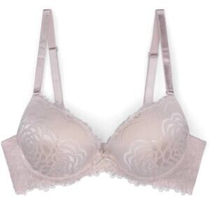 Yandy Rene Rofe' Lightly Padded Lavender Taupe Bra NWT 36 B